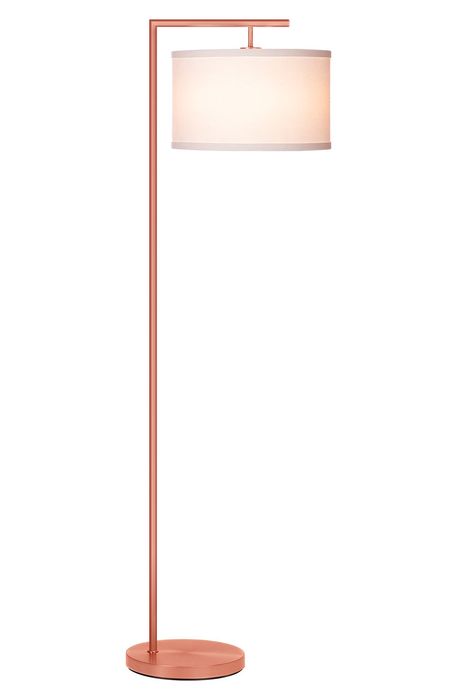 Brightech Montage Modern LED Floor Lamp in Rose Gold