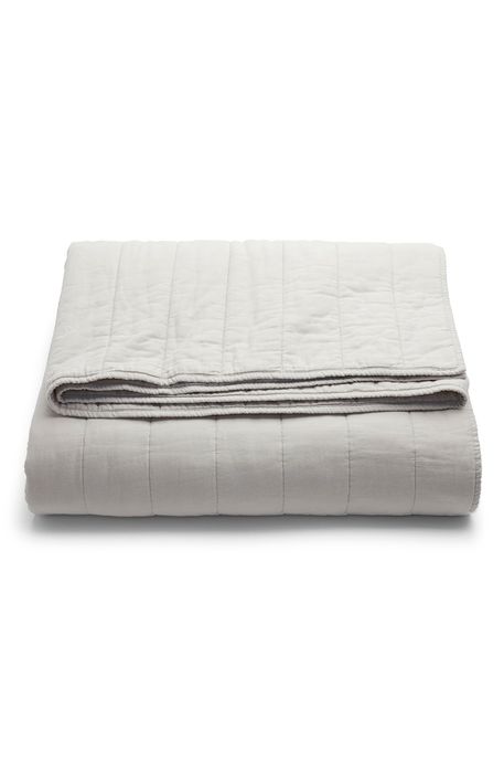 Casper Everyday Quilted Shams in Gray