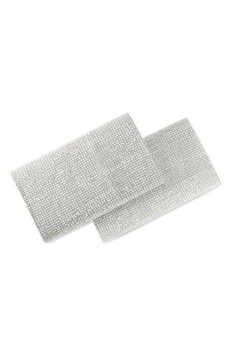 Marimekko Orkanen 200 Thread Count Cotton Pillowcases in Grey White
