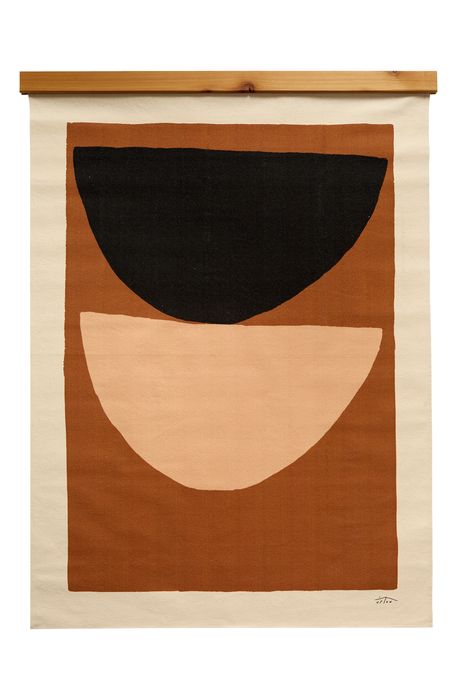 UPTON Amberson Canvas Wall Hanging in Toffee