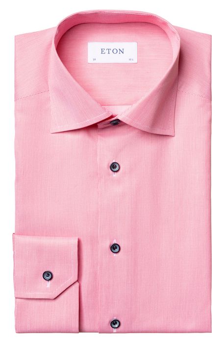 Eton Slim Fit Dress Shirt in Pink/red