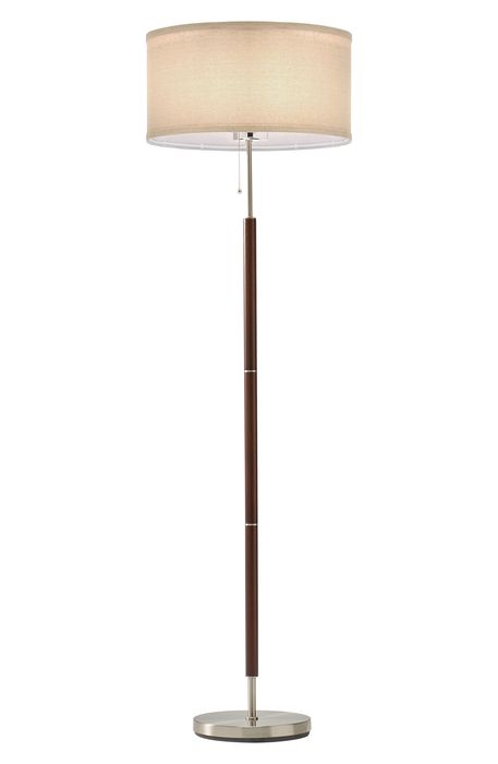 Brightech Carter LED Floor Lamp in Wood