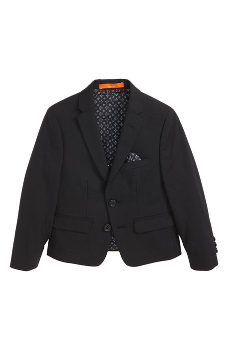 Tallia Solid Wool Blend Sport Coat in Black