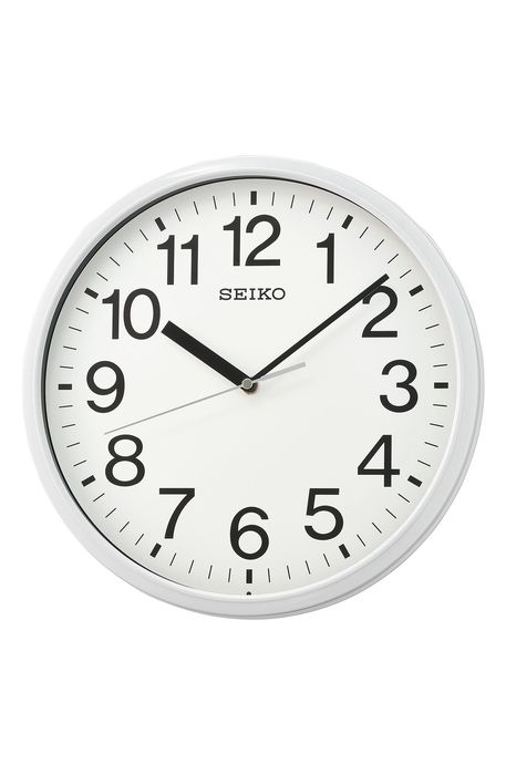 Seiko Office Wall Clock in White