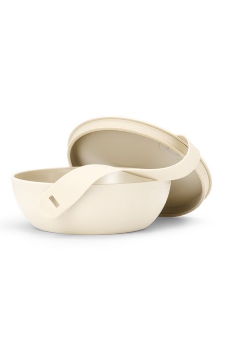 W & P Design Porter Reusable Portable Lidded Bowl in Cream