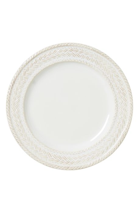 Juliska Le Panier Ceramic Salad Plate in Whitewash