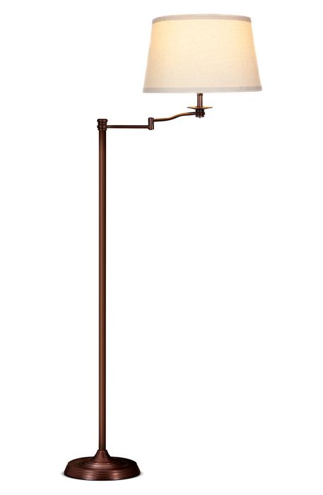 Brightech Caden Swing LED Floor Lamp in Bronze
