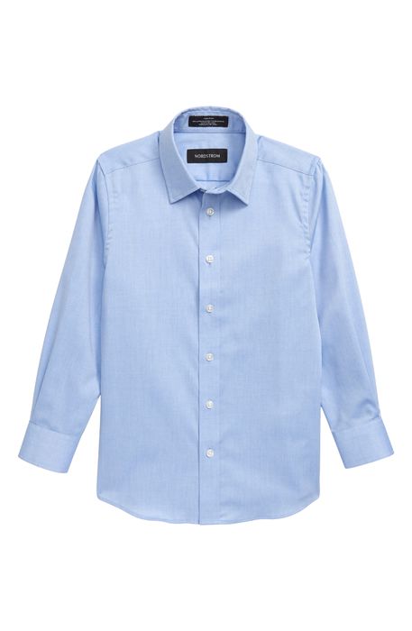 Nordstrom Solid Dress Shirt in Blue Azurite