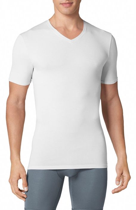 Tommy John Second Skin High V-Neck Undershirt in White