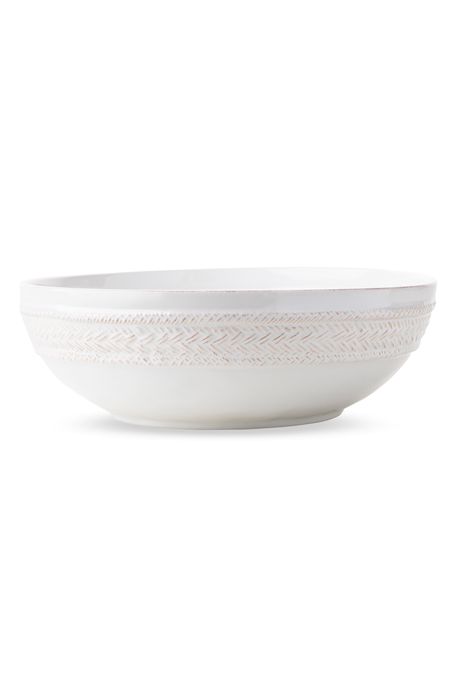 Juliska Le Panier Round Ceramic Serving Bowl in Whitewash