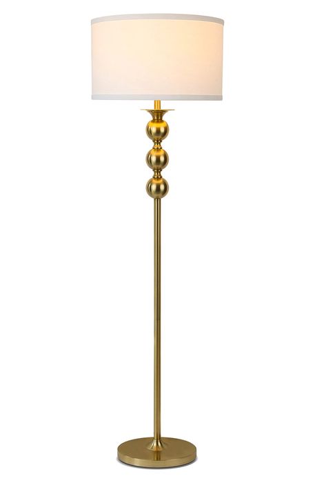 Brightech Riley LED Floor Lamp in Brass