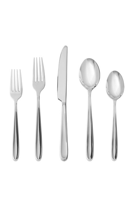 Fortessa Scoop 20-Piece Place Setting in Silver