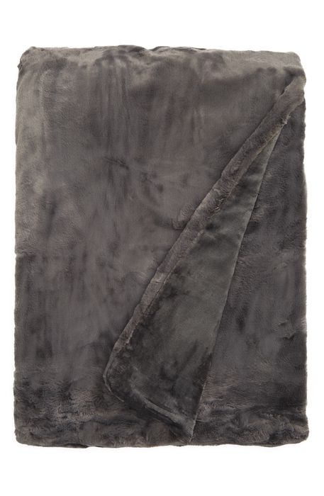 UnHide Li'l Marsh Medium Plush Blanket in Charcoal Charlie