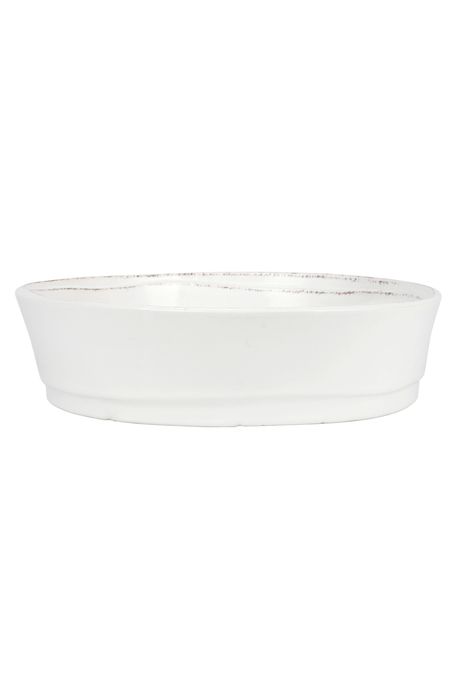 VIETRI Lastra Pie Dish in White