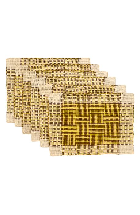 GOODEE x Ames Jipi Set of 6 Placemats in Yellow