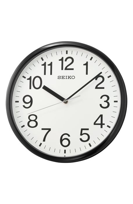 Seiko Office Wall Clock in Black