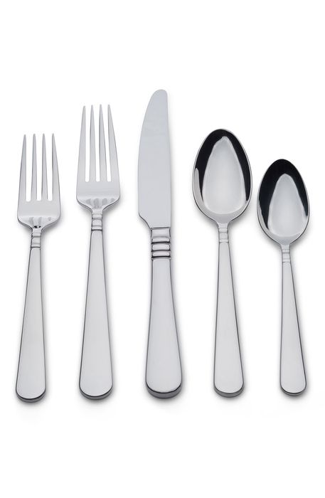 Boston Warehouse Harlow 5-Piece Place Setting in Grey