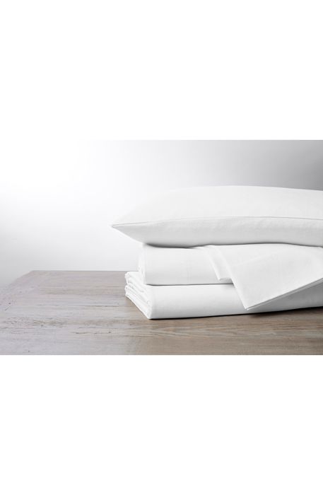 Coyuchi Cloud Brushed Organic Cotton Flannel Duvet Cover in Alpine White