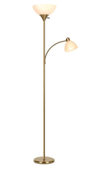 Brightech Sky Dome Plus LED Floor Lamp in Brass