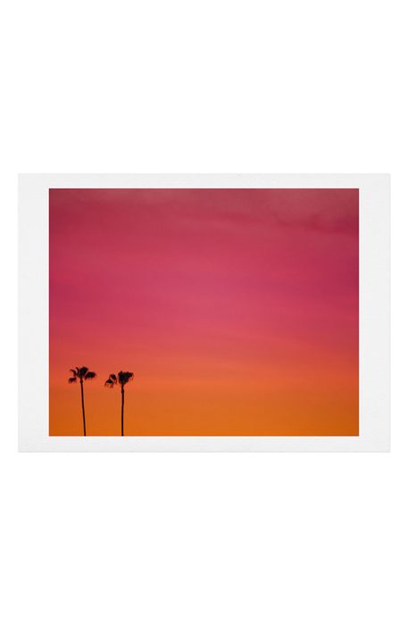 Deny Designs Catherine McDonald - Los Angeles Sunset Art Print in Pink