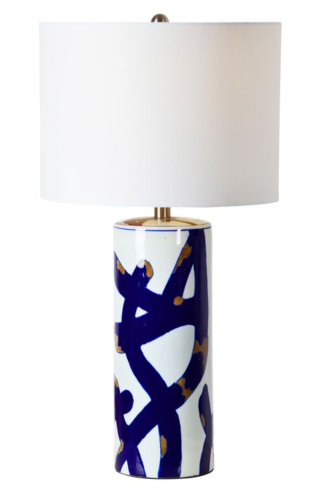 Renwil Cobalt Table Lamp in White
