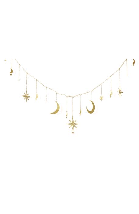 Ariana Ost Celestial String Light Garland in Gold