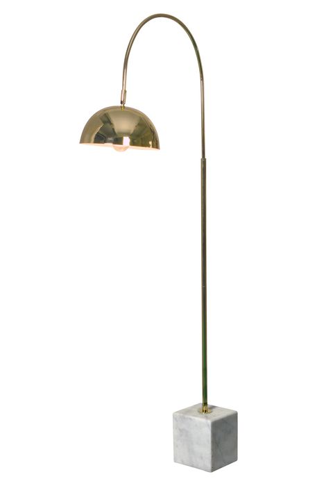 Renwil Polished Floor Lamp in Polished Brass