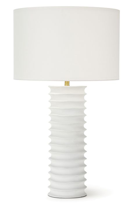 Regina Andrew Design Nabu Metal Column Table Lamp in White