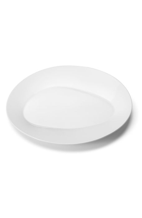 Georg Jensen Sky Set of 4 Porcelain Dinner Plates in White