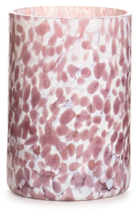 Stories of Italy Macchia su Macchia Glass Vase in Ivory Amethyst