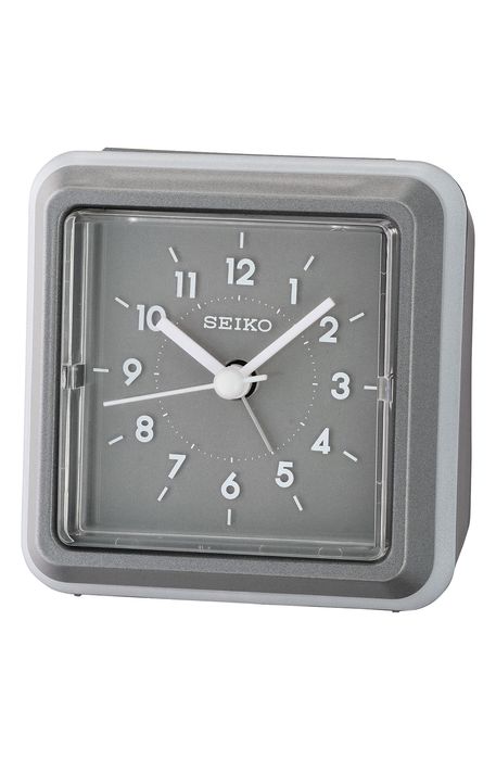 Seiko Ena Alarm Clock in Gray