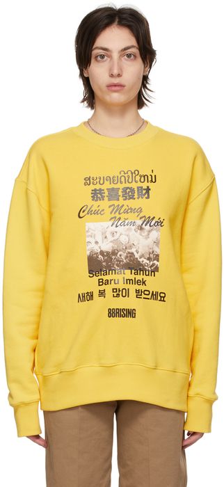 SSENSE WORKS SSENSE Exclusive 88rising Yellow Double Happiness Sweatshirt