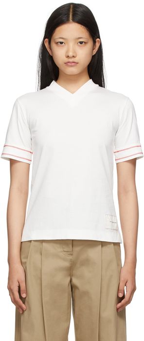 Victoria Beckham Two-Pack Off-White Classic T-Shirts