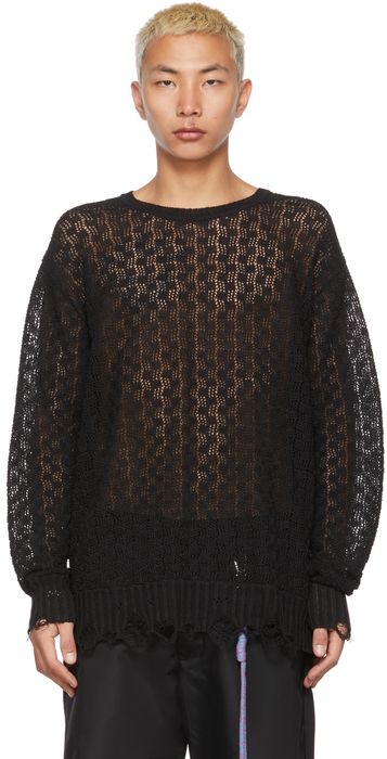Song for the Mute Black Avenue D'Ivry Oversized Sweater