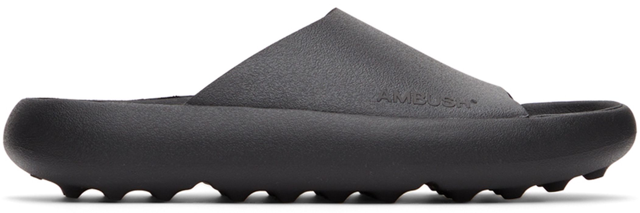 AMBUSH Black Logo Flat Sandals