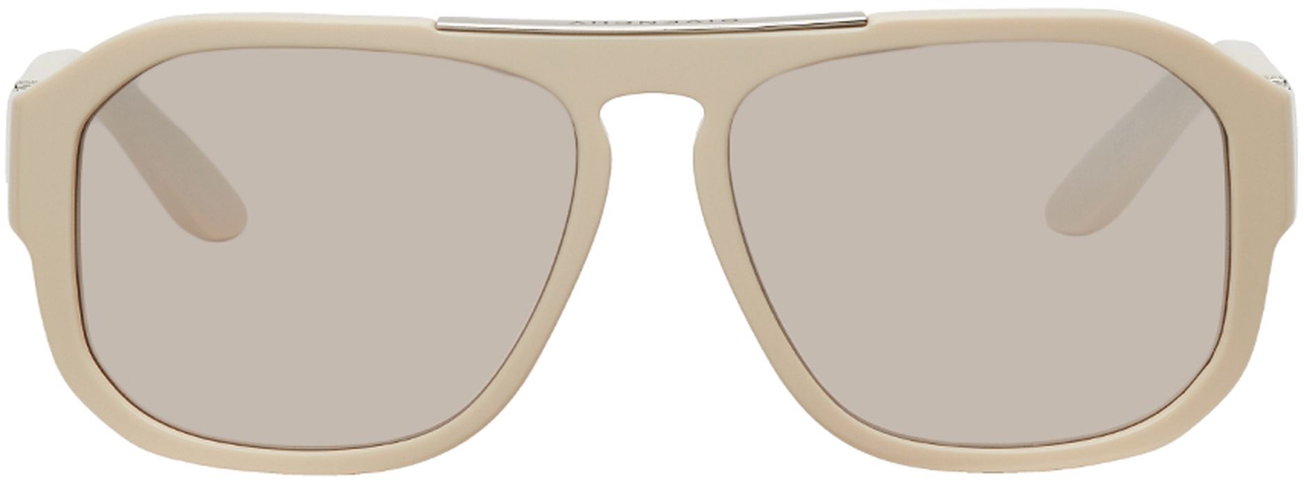Givenchy Off-White GV Hinge Aviator Sunglasses