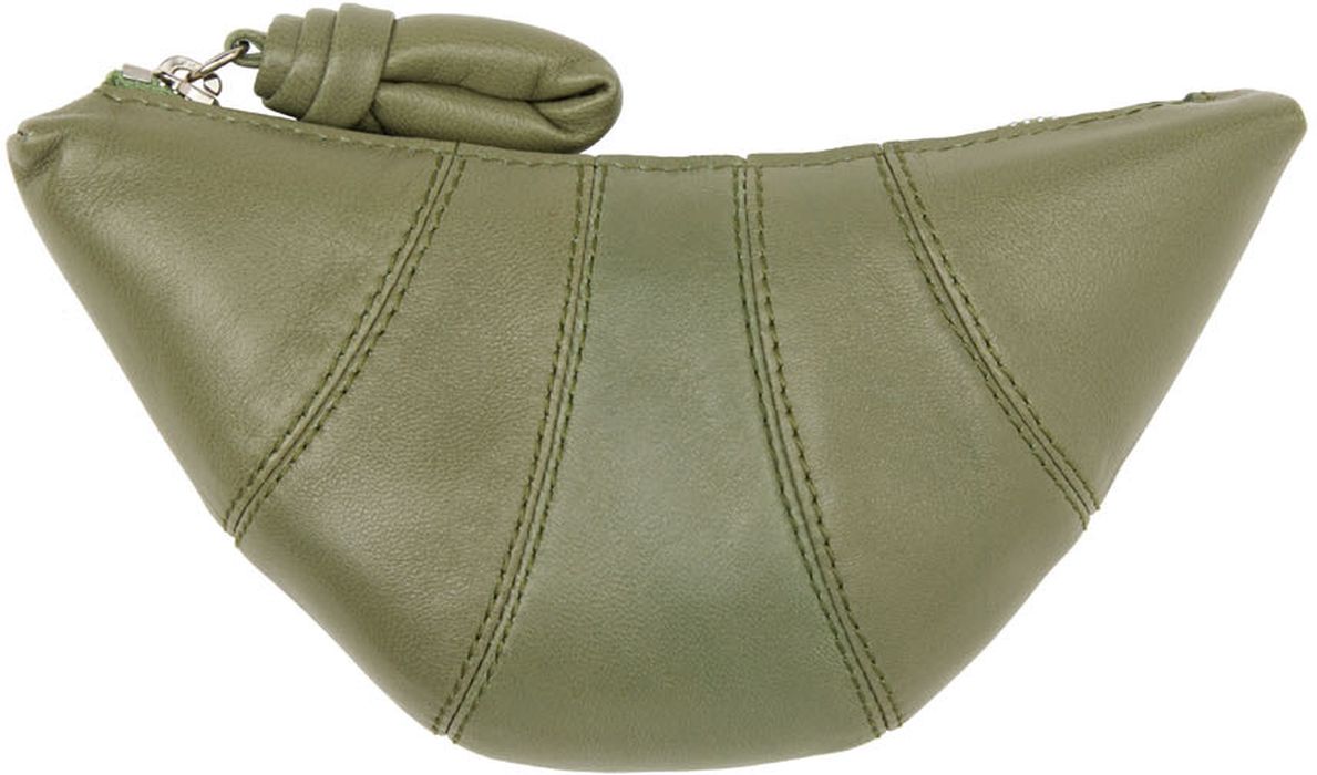 Lemaire Green Croissant Coin Pouch