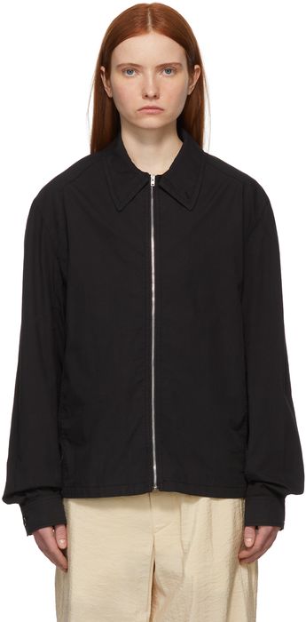 Lemaire Black Poplin Jacket