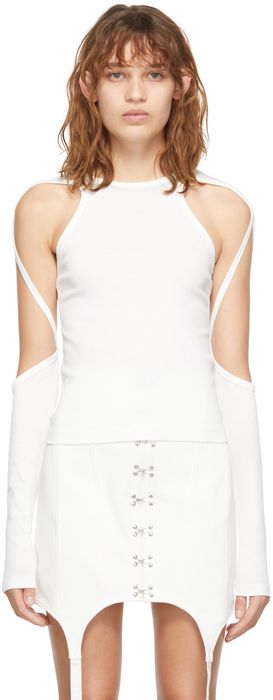 Dion Lee Off-White Arm Loops T-Shirt