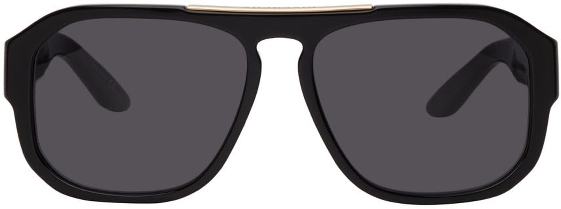 Givenchy Black GV Hinge Aviator Sunglasses