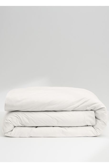 Casper Organic Cotton Percale Duvet Cover in White