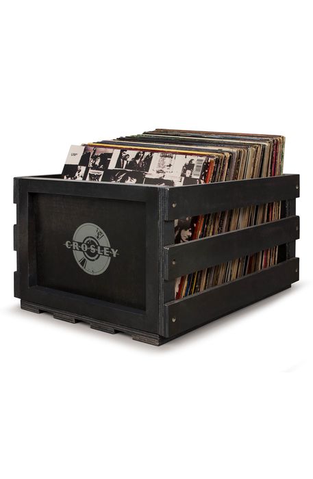 Crosley Radio Record Storage Crate in Black