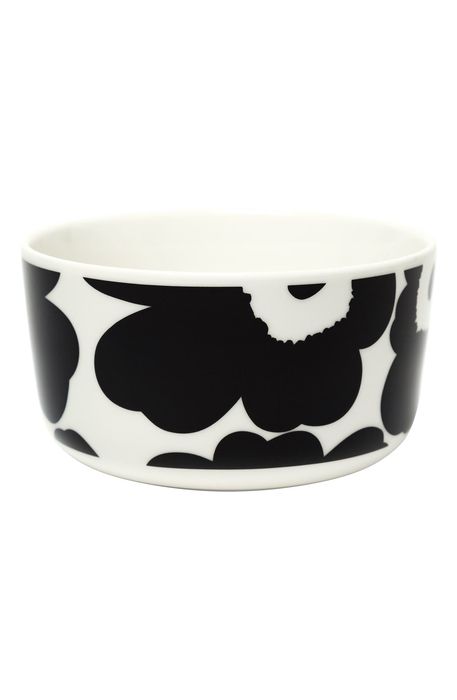 Marimekko Unikko Bowl in White/Black