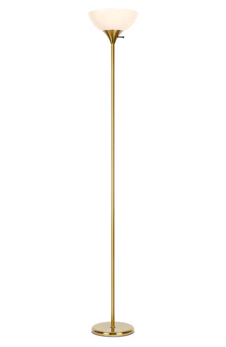 Brightech Sky Dome LED Floor Lamp in Brass