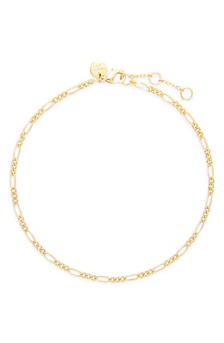 Brook and York Lennon Figaro Chain Anklet in Gold