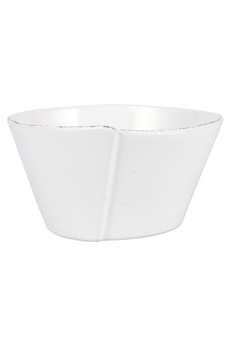 VIETRI Lastra Stacking Bowl in White