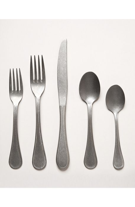 Farmhouse Pottery Coventry 5-Piece Flatware Place Setting in Silver
