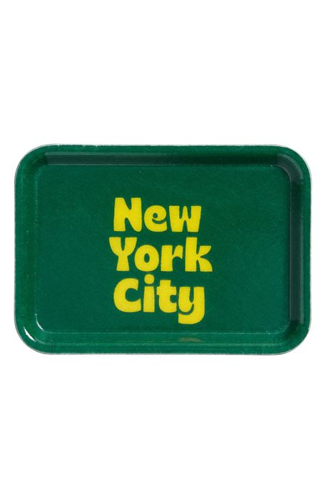 Three Potato Four New York City Small Tray in Yellow/Green