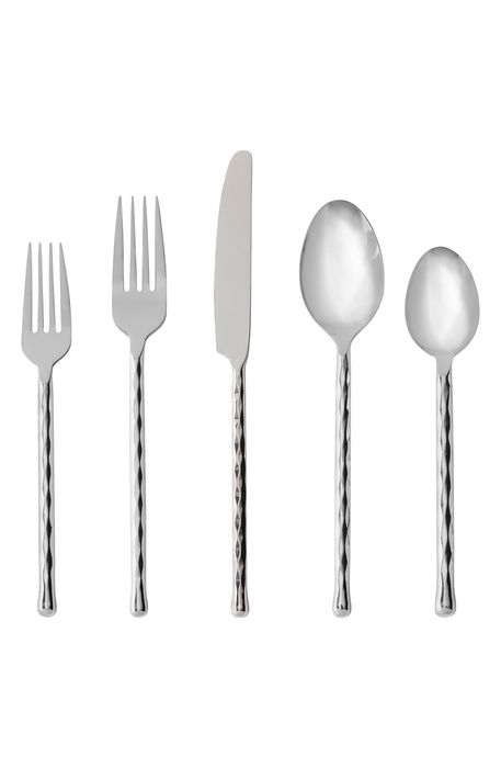 Fortessa Spindle 20-Piece Place Setting in Silver