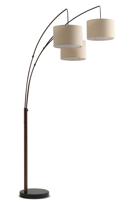 Brightech Trilage LED Floor Lamp in Bronze